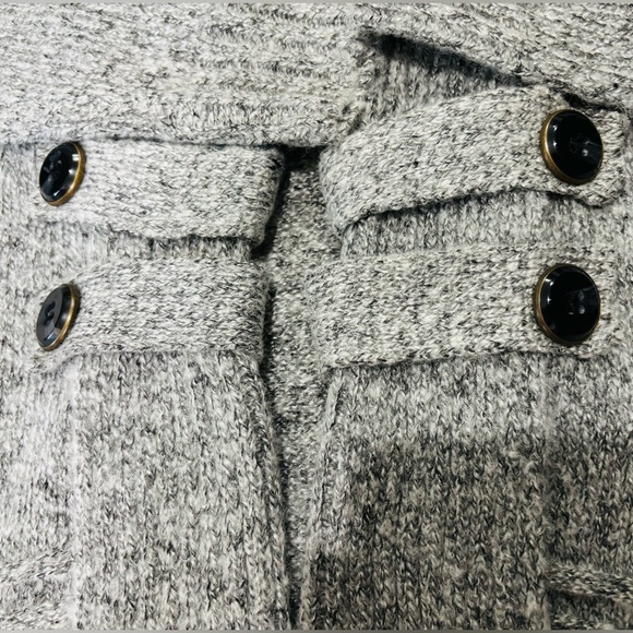APT 9 Cardigan Womens Small Gray Wool Blend Chunky Knit Open Sweater - Picture 8 of 10